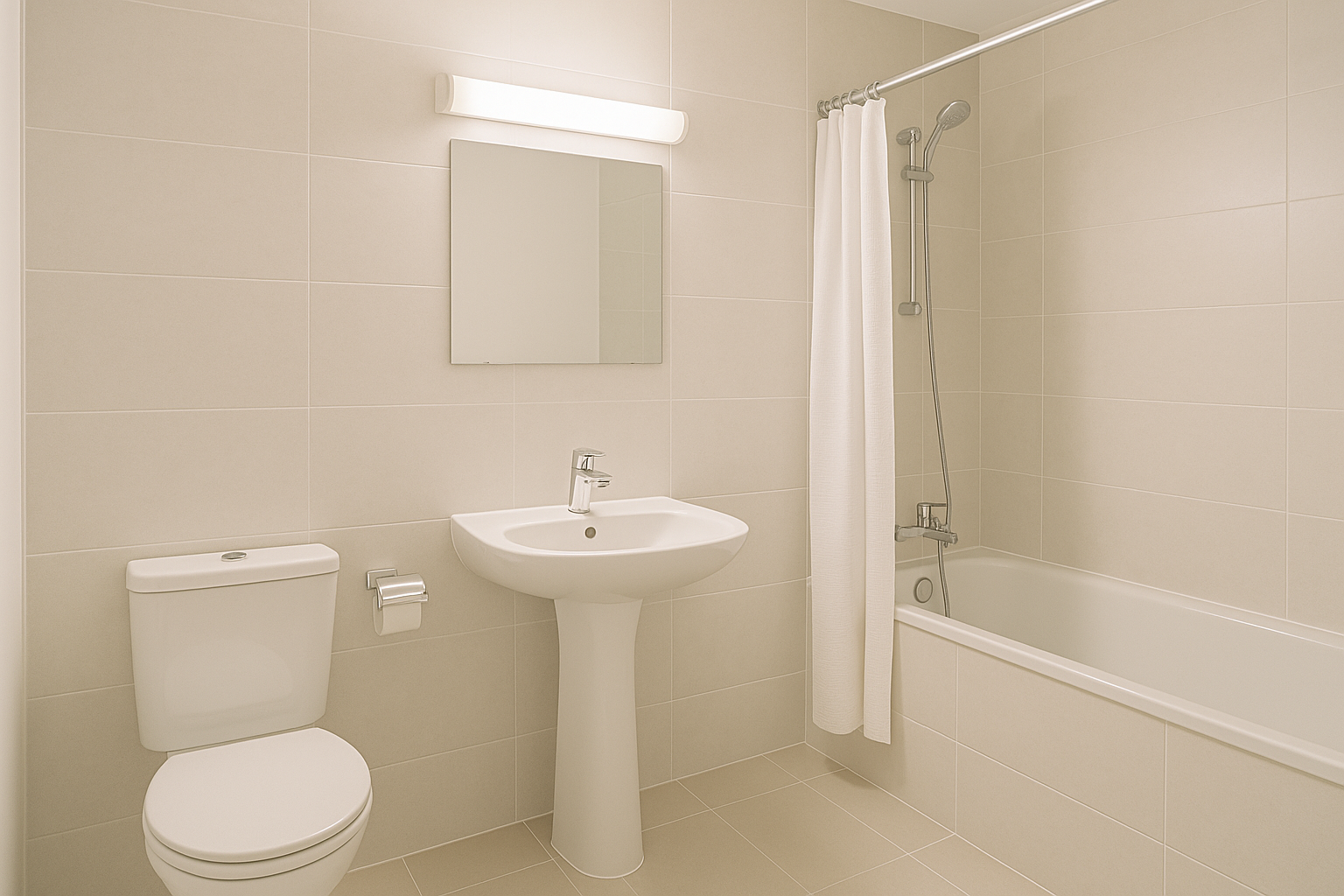 Création d'une salle de bains contemporaine - Après rénovation