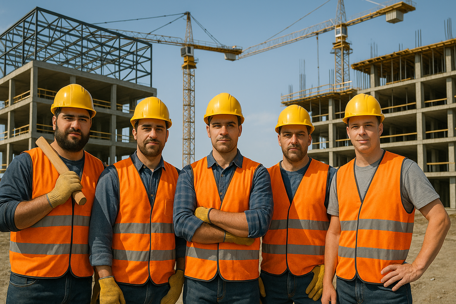 Notre équipe Bâti Expert au travail